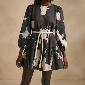 Alexis by Target Animal Print Long Sleeve Belted Dress Size 2X